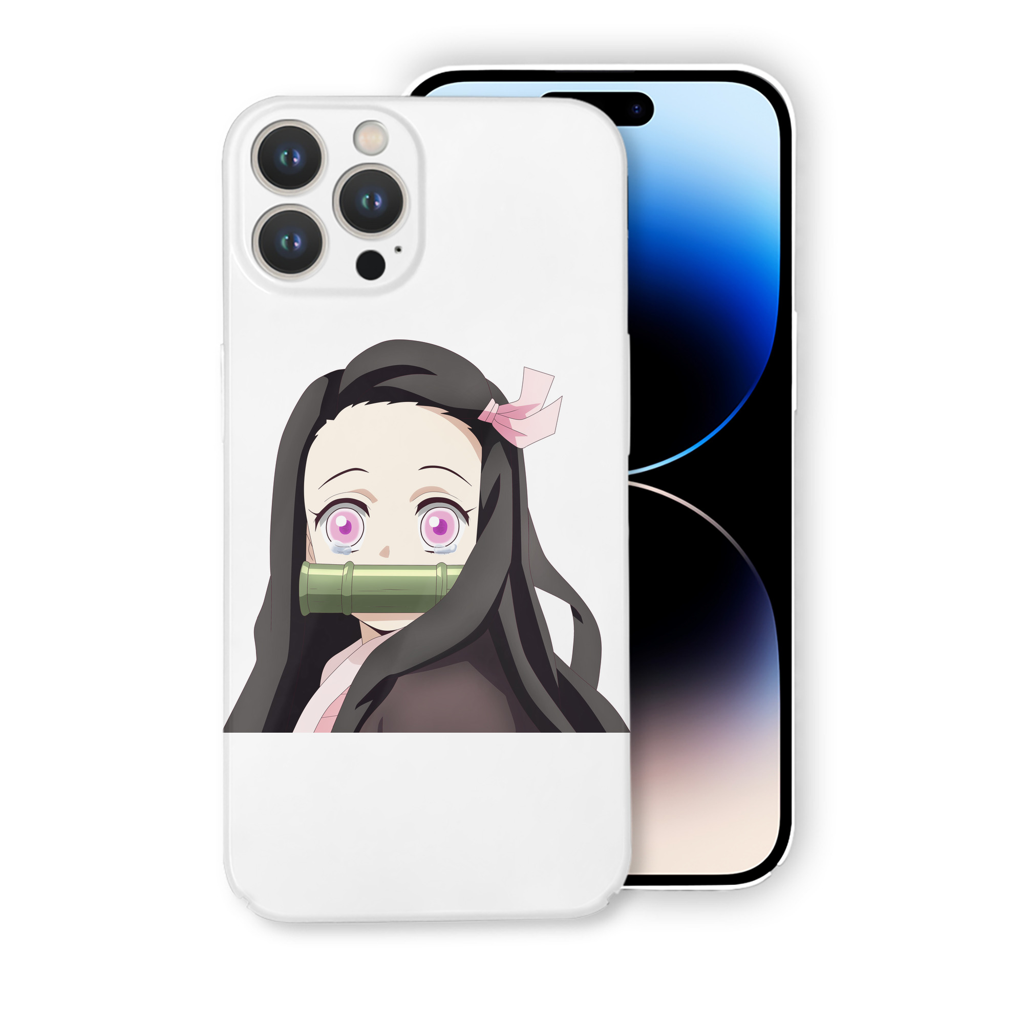 （画像用） 鬼滅の刃（きめつのやいば）竈門 禰󠄀豆子／かまど ねずこ Kamado Nezuko 【iPhone 14シリーズ対応】ハードケース